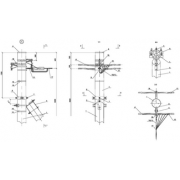 IEK Опора ОАд16 деревянная анкерная ответвительная двухцепная